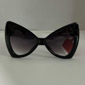 NWT Bob Mackie Black Bow Tie Sunglasses